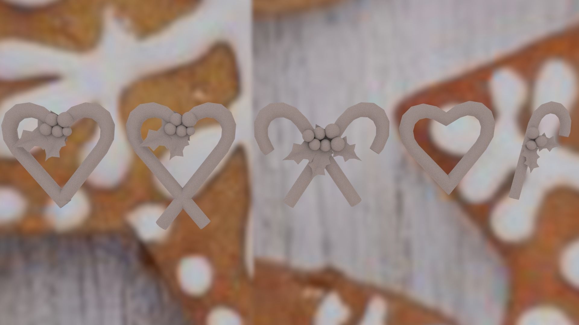 Christmas pack Low-poly 3D model_38