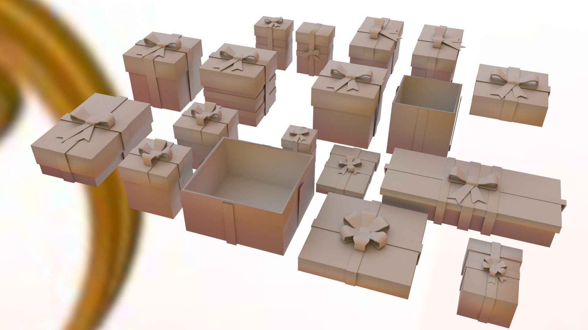 Christmas pack Low-poly 3D model_34