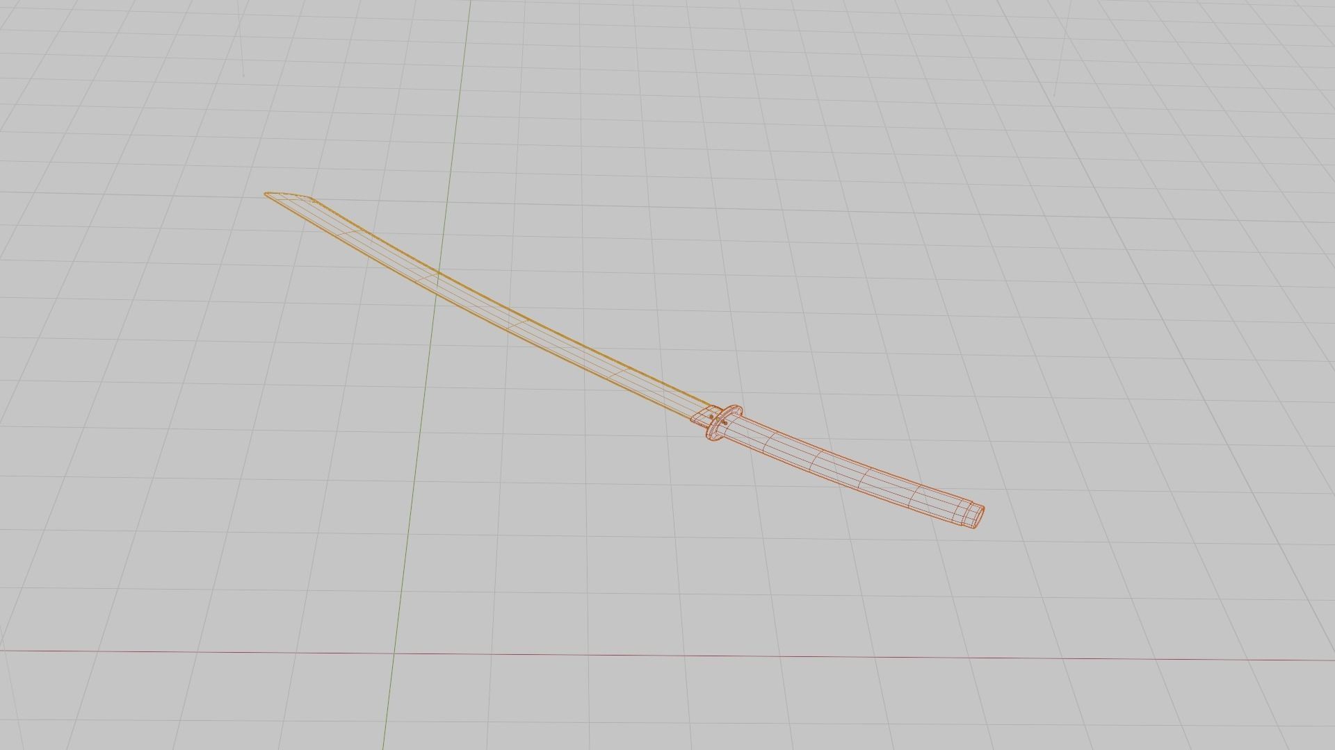Katana Sword 3D model_3