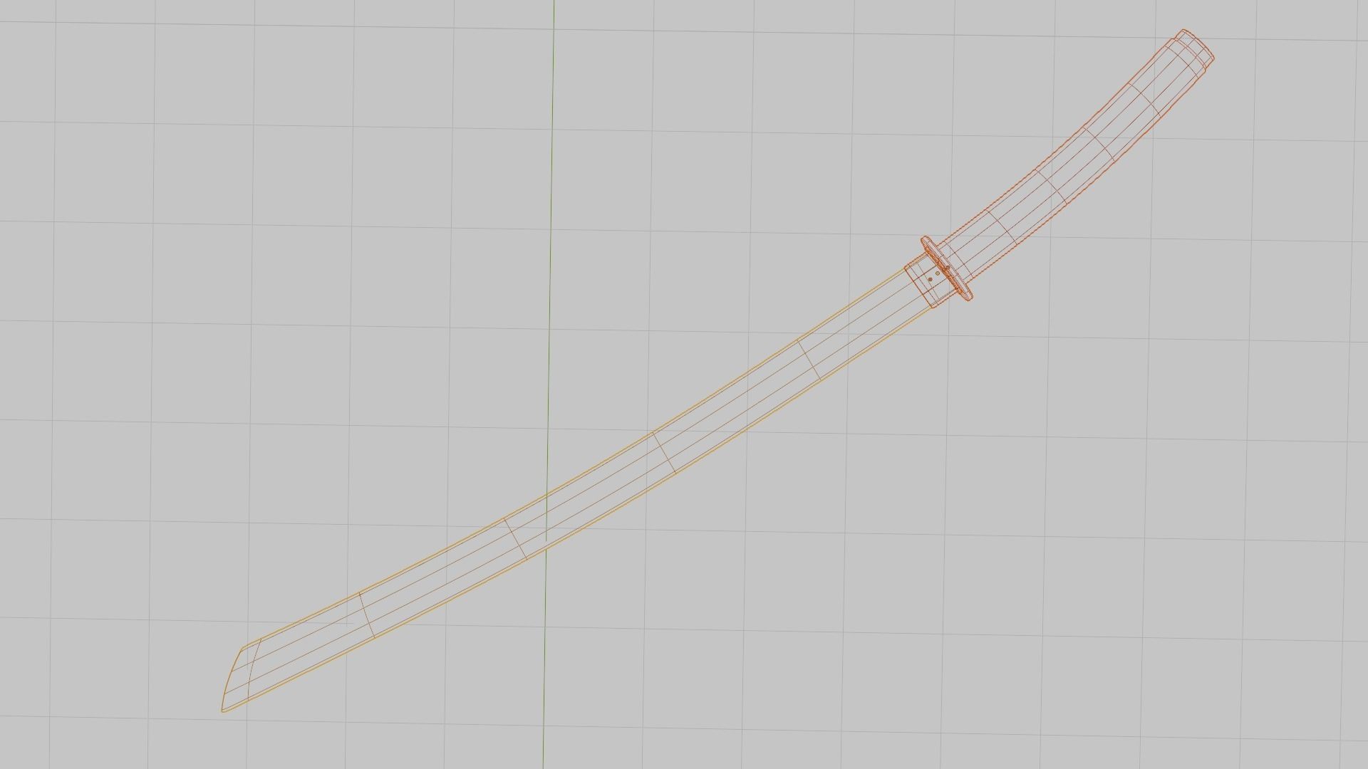 Katana Sword 3D model_2