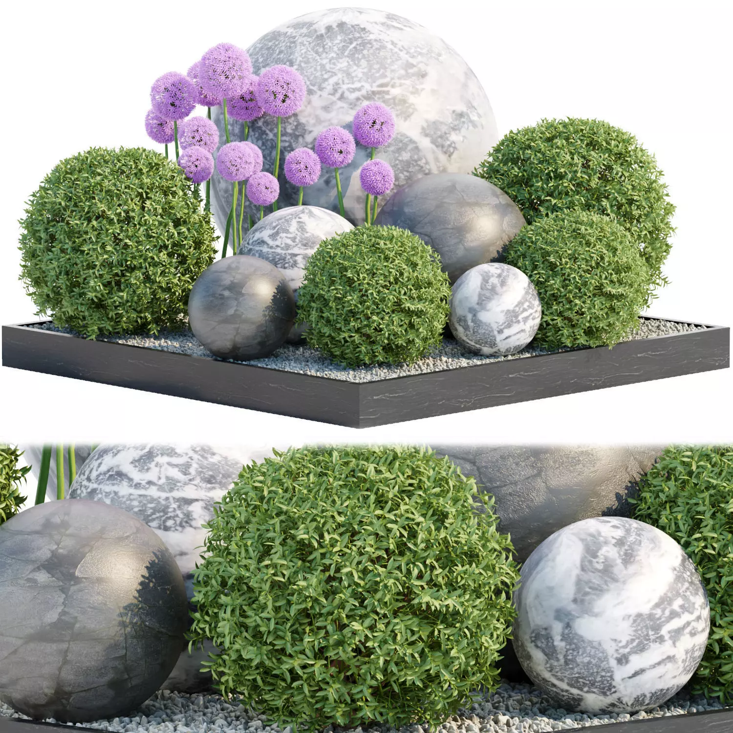 Outdoor garden set collection vol 172 3D model_0