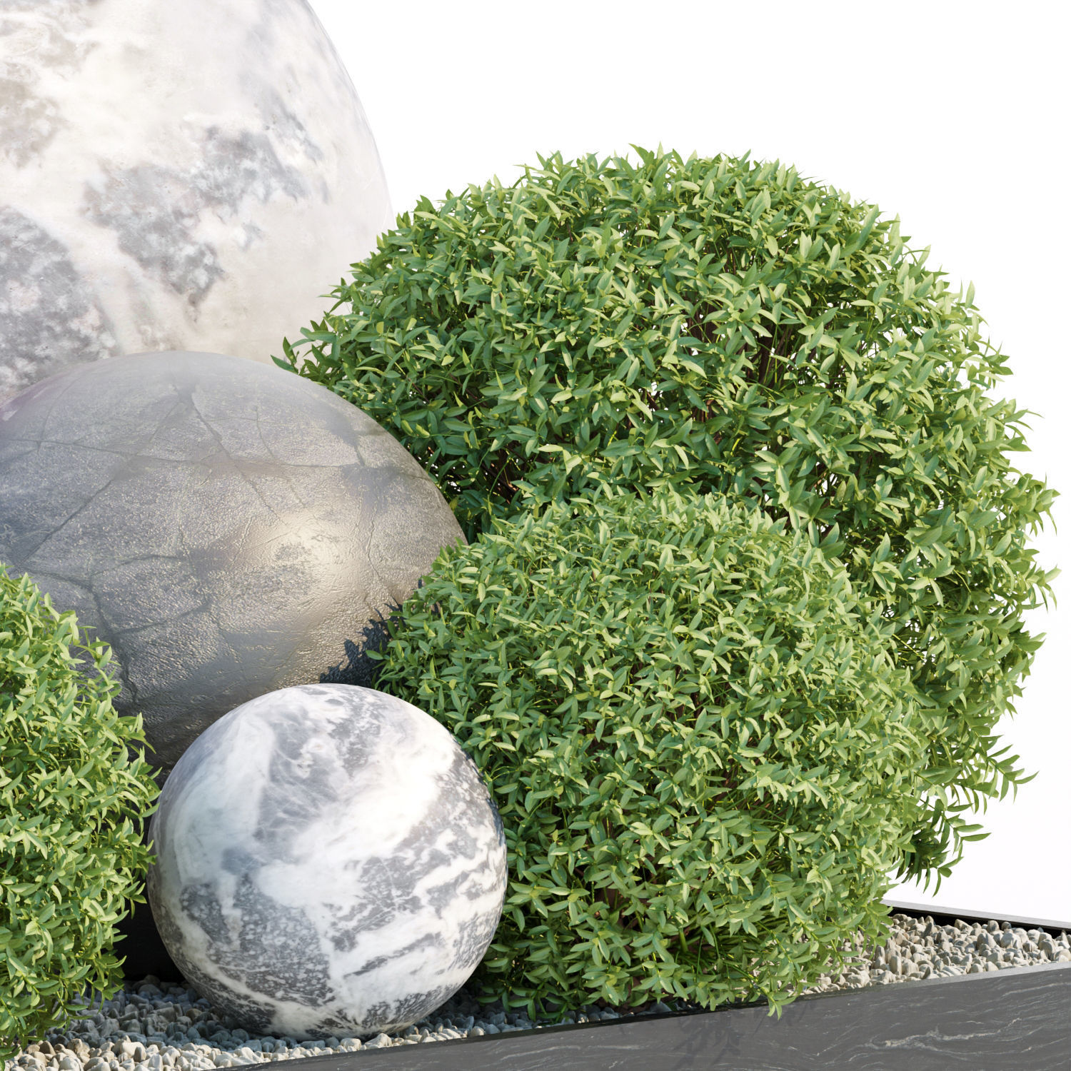 Outdoor garden set collection vol 172 3D model_2