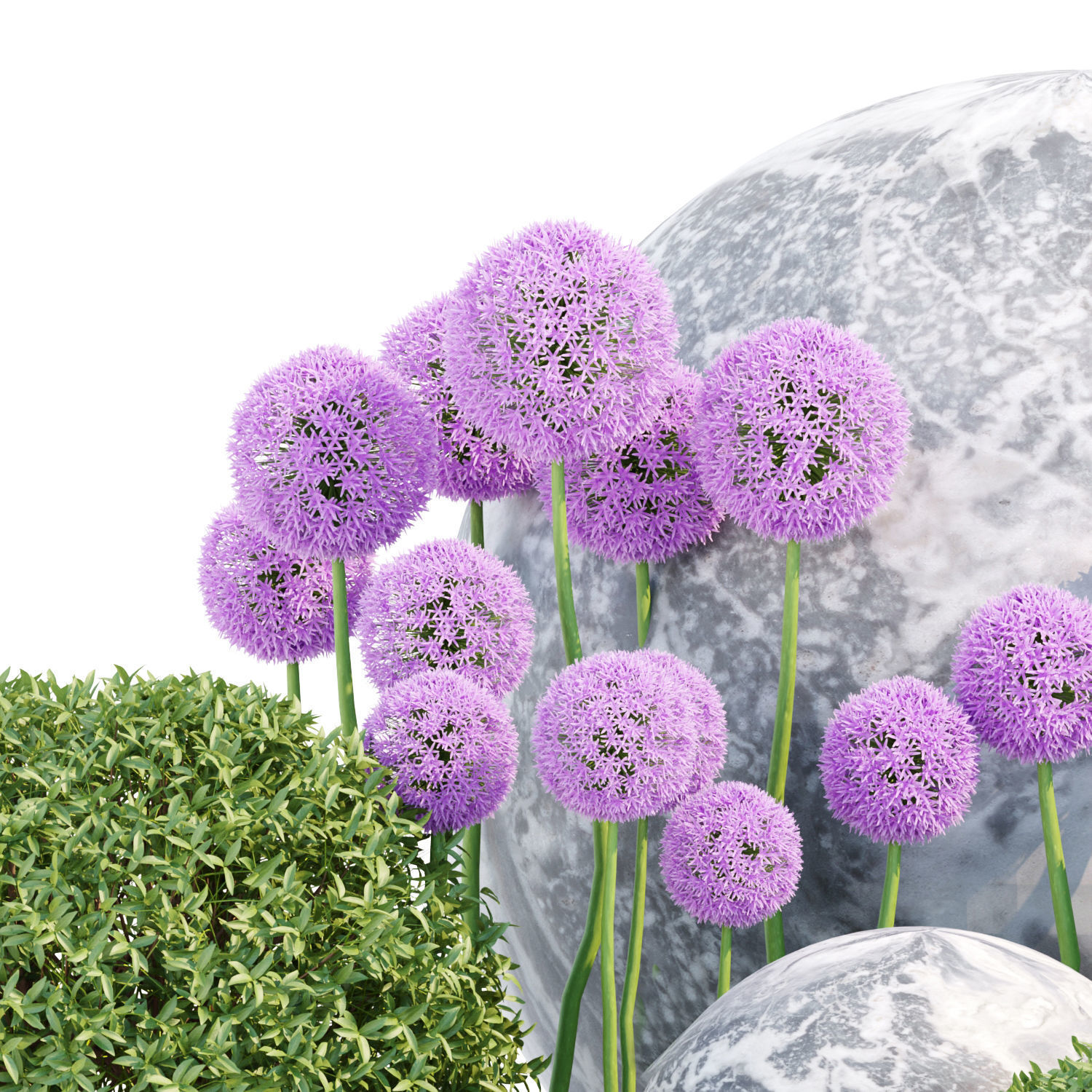 Outdoor garden set collection vol 172 3D model_1