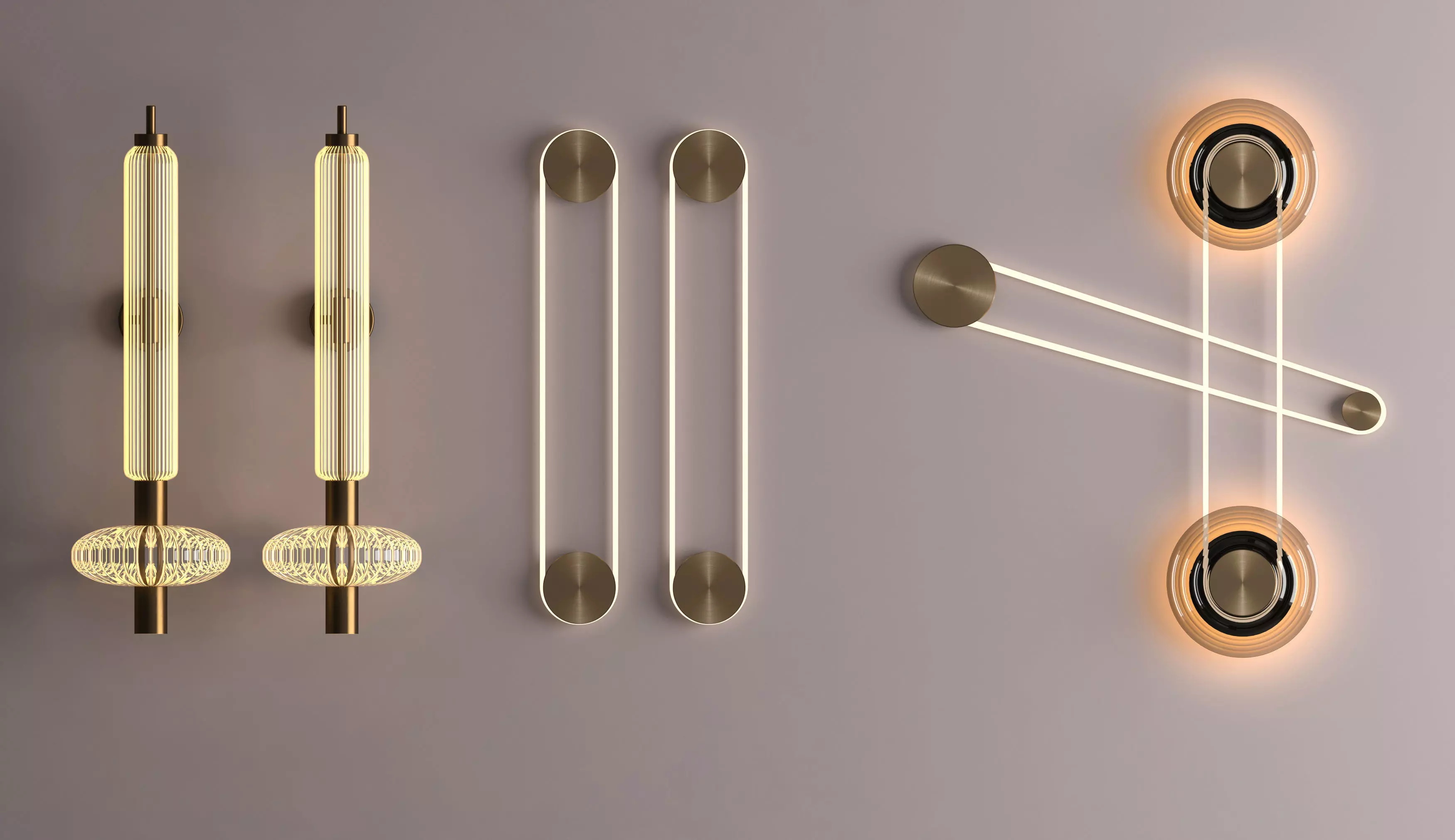 Modern lamp 3D model_0