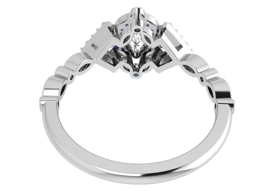 Modest ring 3496 3D print model 3D print model_3