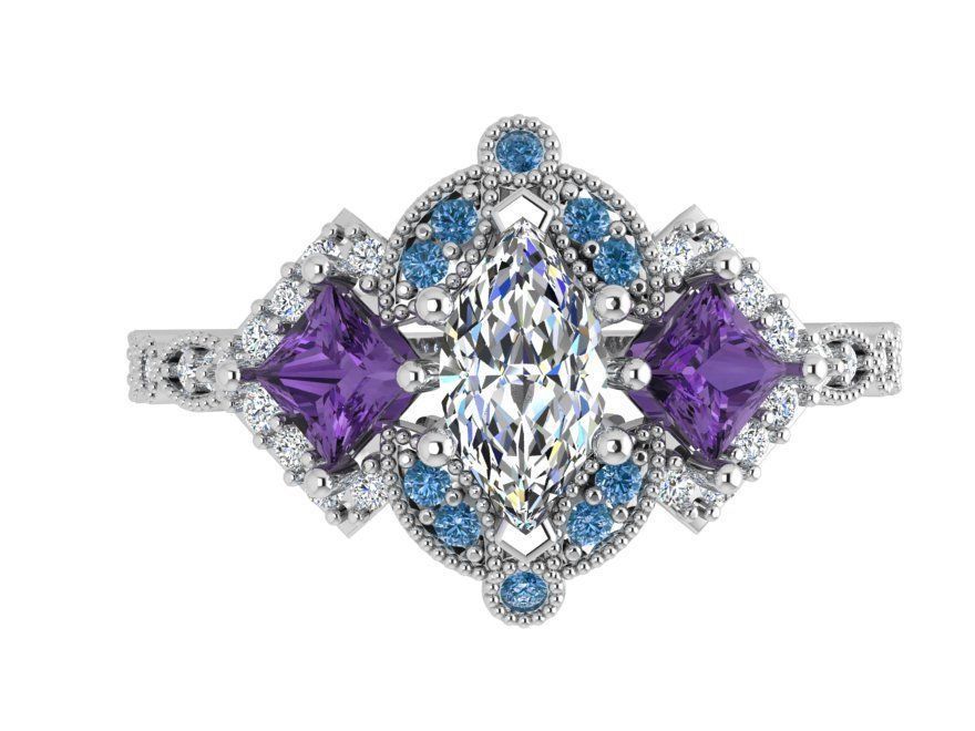 Modest ring 3496 3D print model 3D print model_2