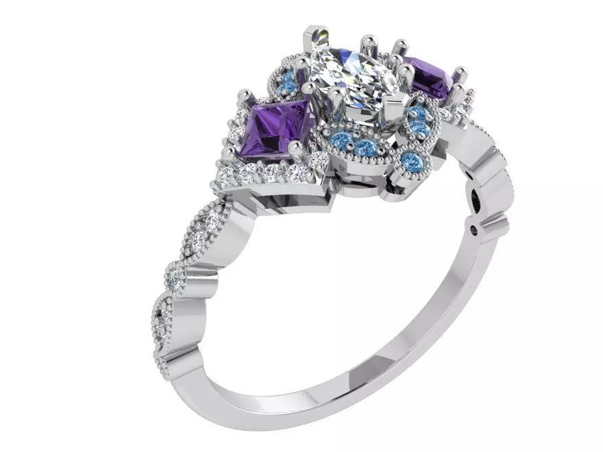 Modest ring 3496 3D print model 3D print model_0