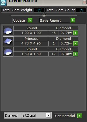 Triangle diamond ring 3500 3D print model 3D print model_8