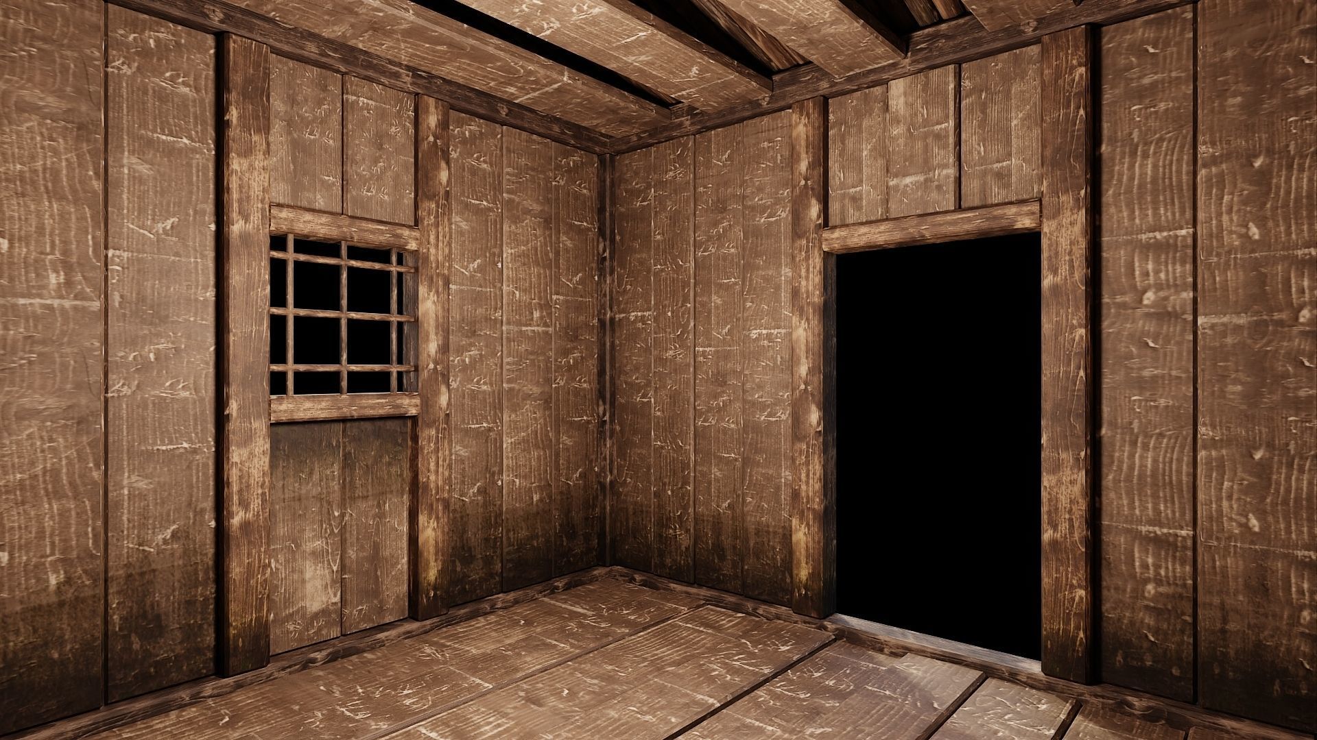 Medieval Houses Pack 66-67-68-69-70 - 4K Textures Game Ready Low-poly 3D model_28