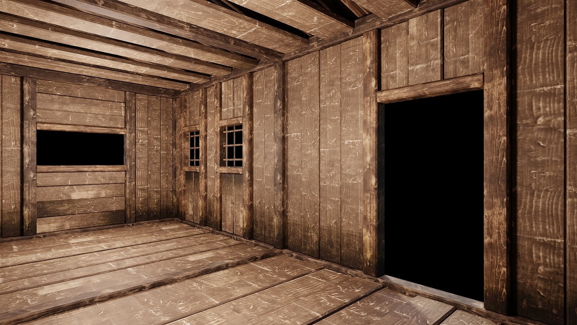 Medieval Houses Pack 66-67-68-69-70 - 4K Textures Game Ready Low-poly 3D model_16