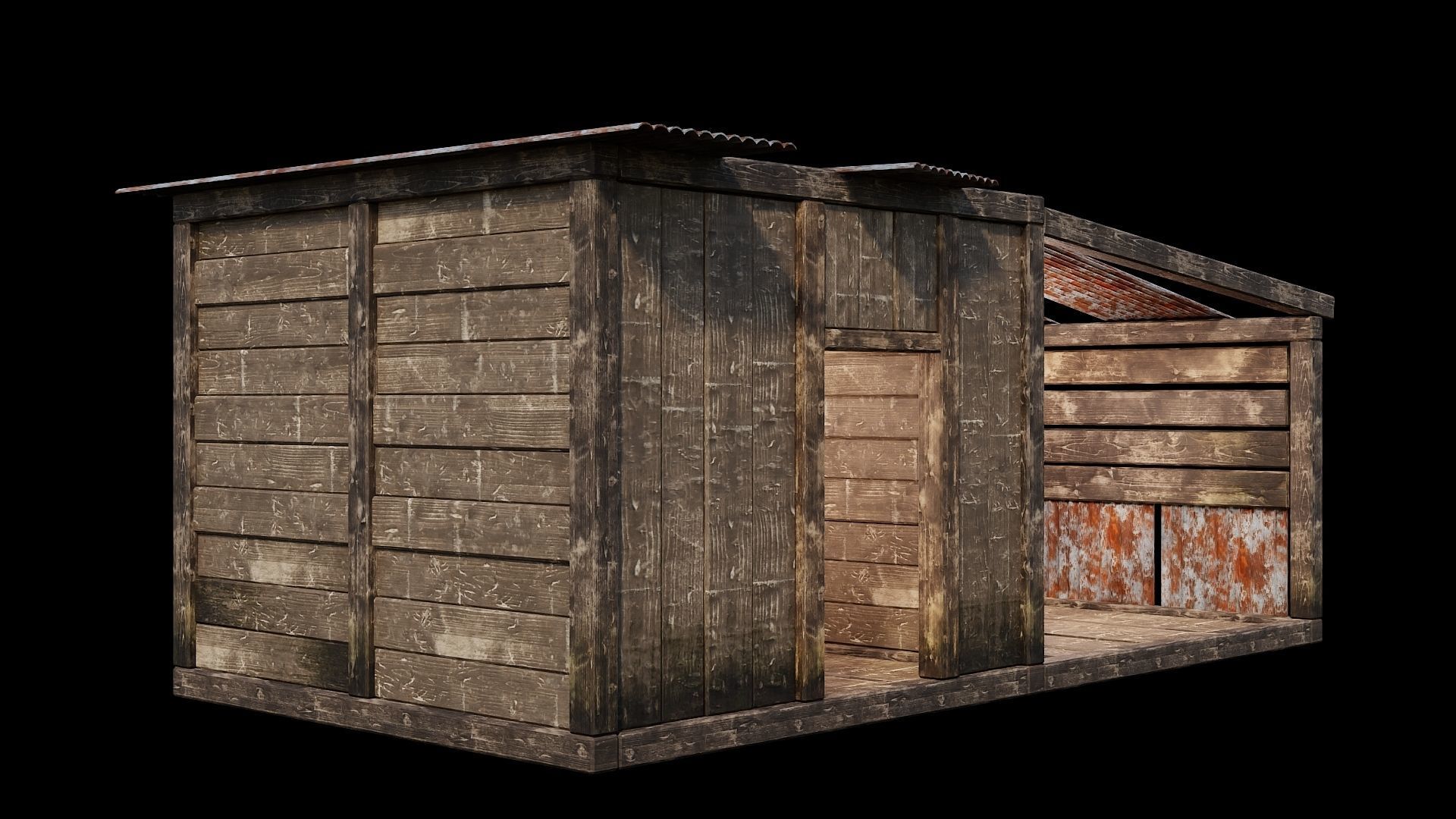 Medieval Houses Pack 66-67-68-69-70 - 4K Textures Game Ready Low-poly 3D model_30