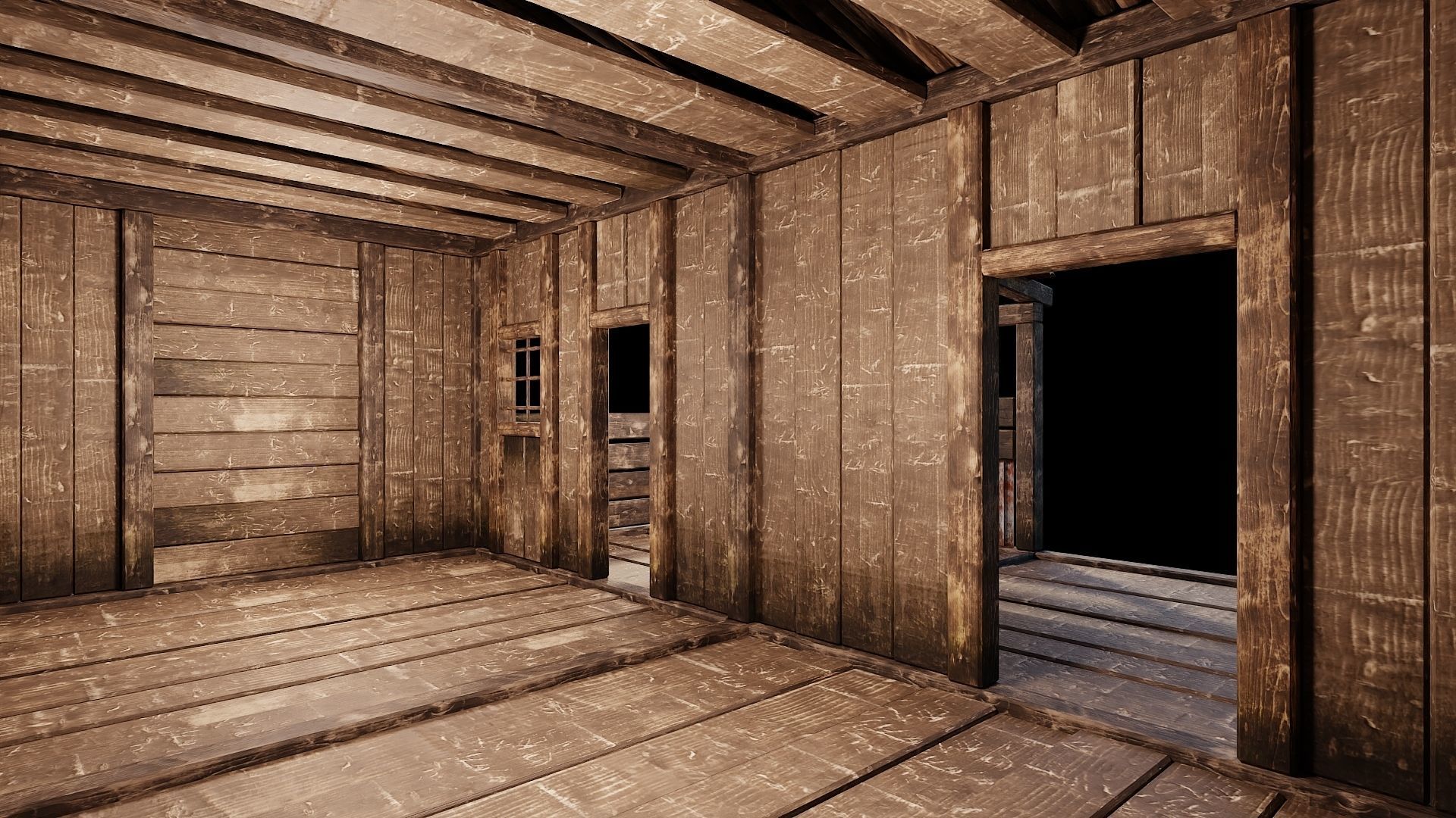 Medieval Houses Pack 66-67-68-69-70 - 4K Textures Game Ready Low-poly 3D model_64