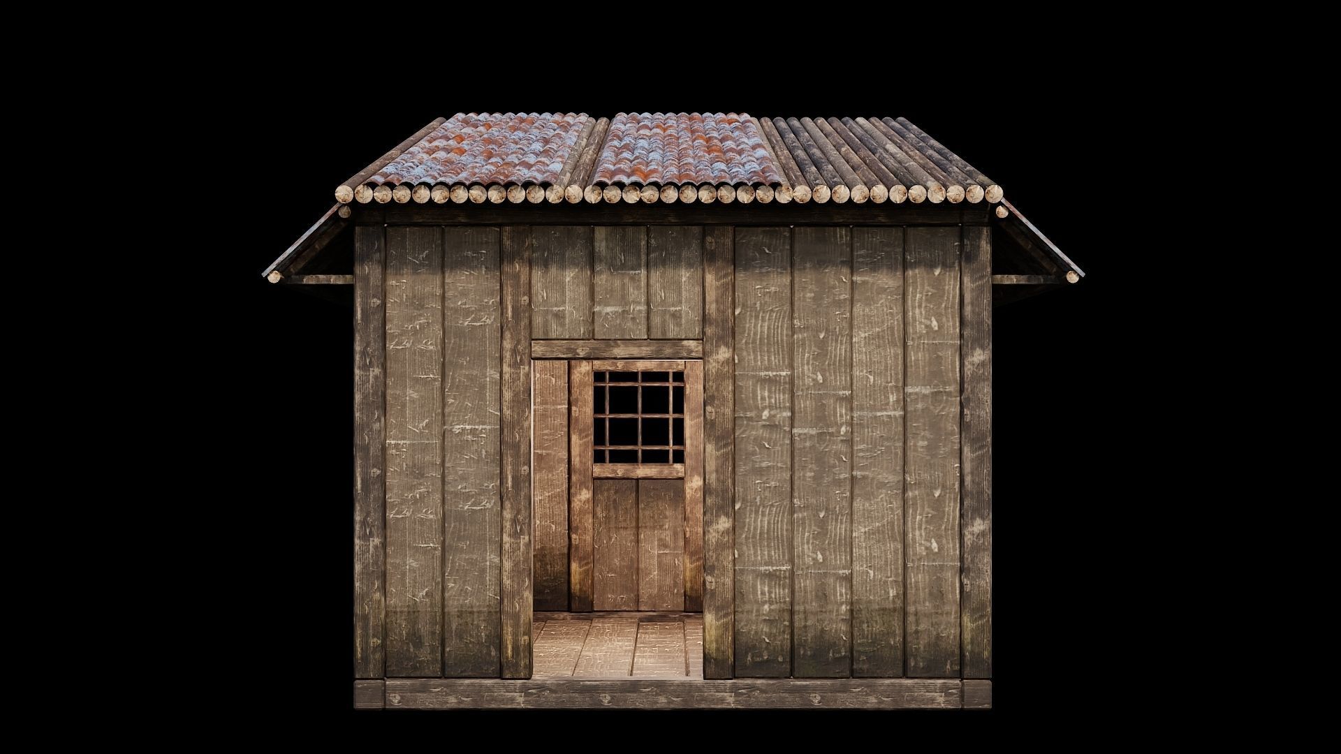 Medieval Houses Pack 66-67-68-69-70 - 4K Textures Game Ready Low-poly 3D model_22
