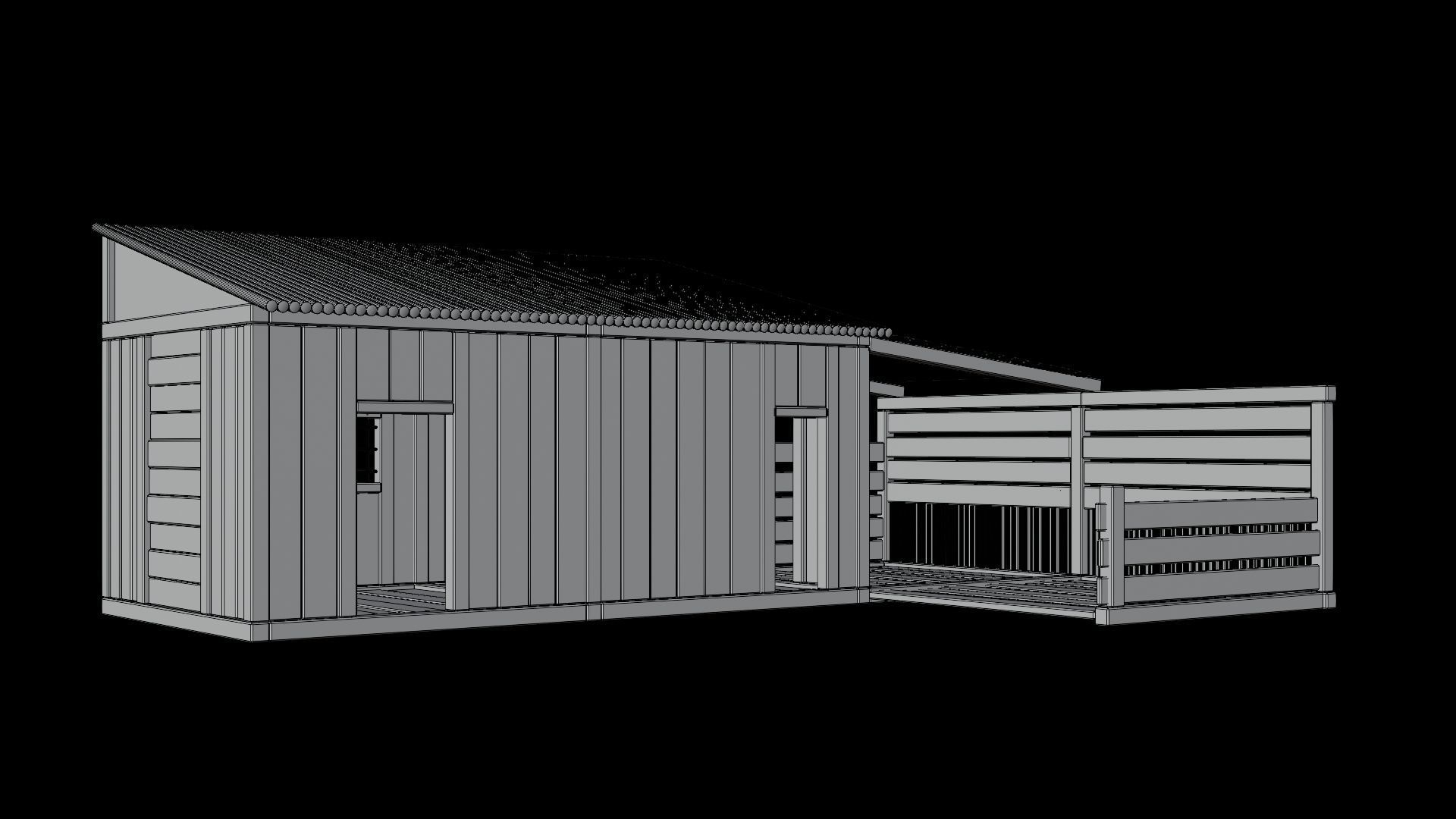 Medieval Houses Pack 66-67-68-69-70 - 4K Textures Game Ready Low-poly 3D model_53