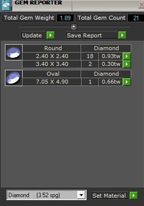 Blue stone diamond ring 3501 3D print model 3D print model_8