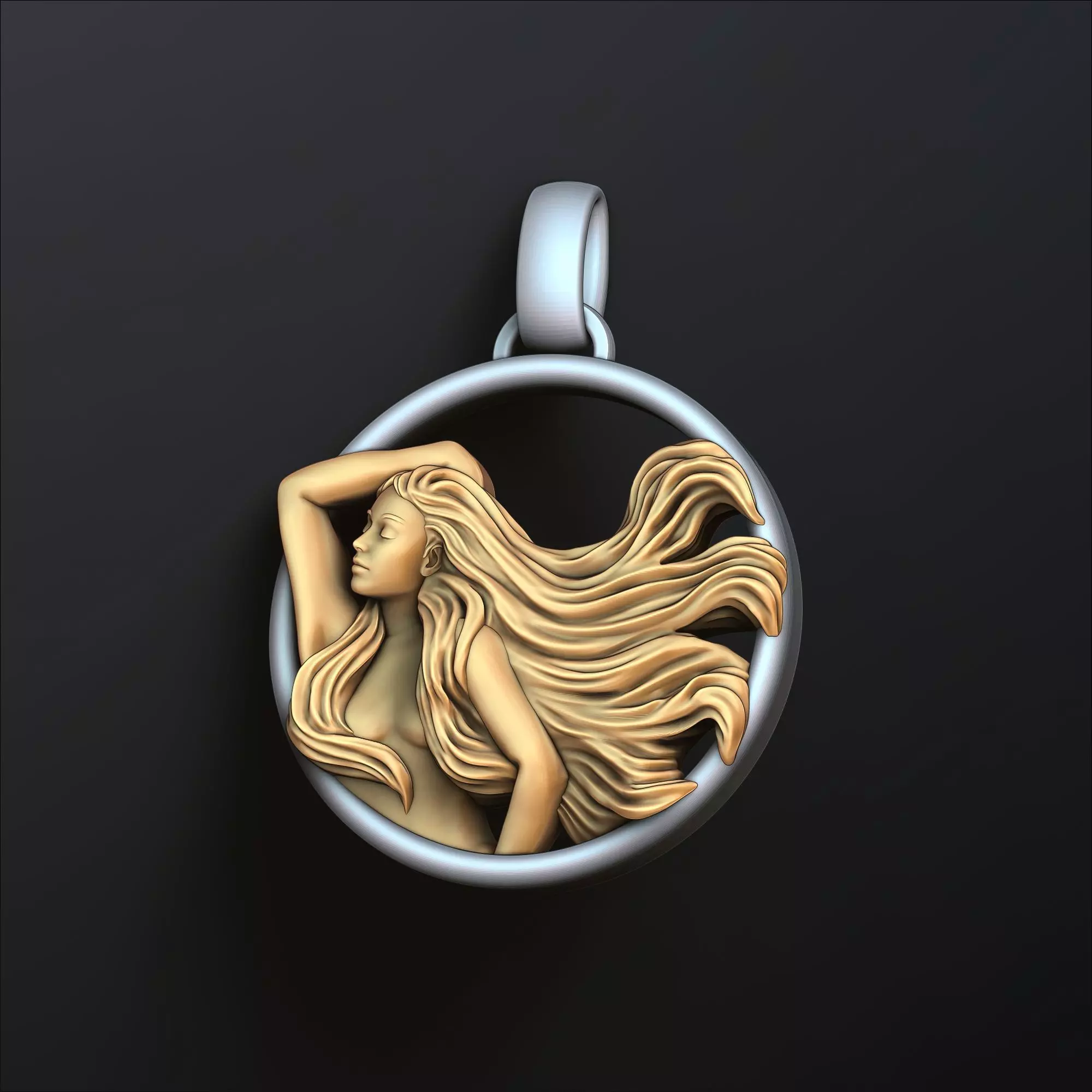 Zodiac Horoscope Virgo Pendant 3D print model