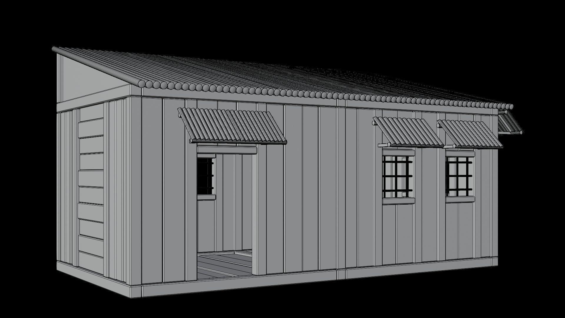 Medieval Houses 66- 4K Textures Game Ready Low-poly 3D model_12