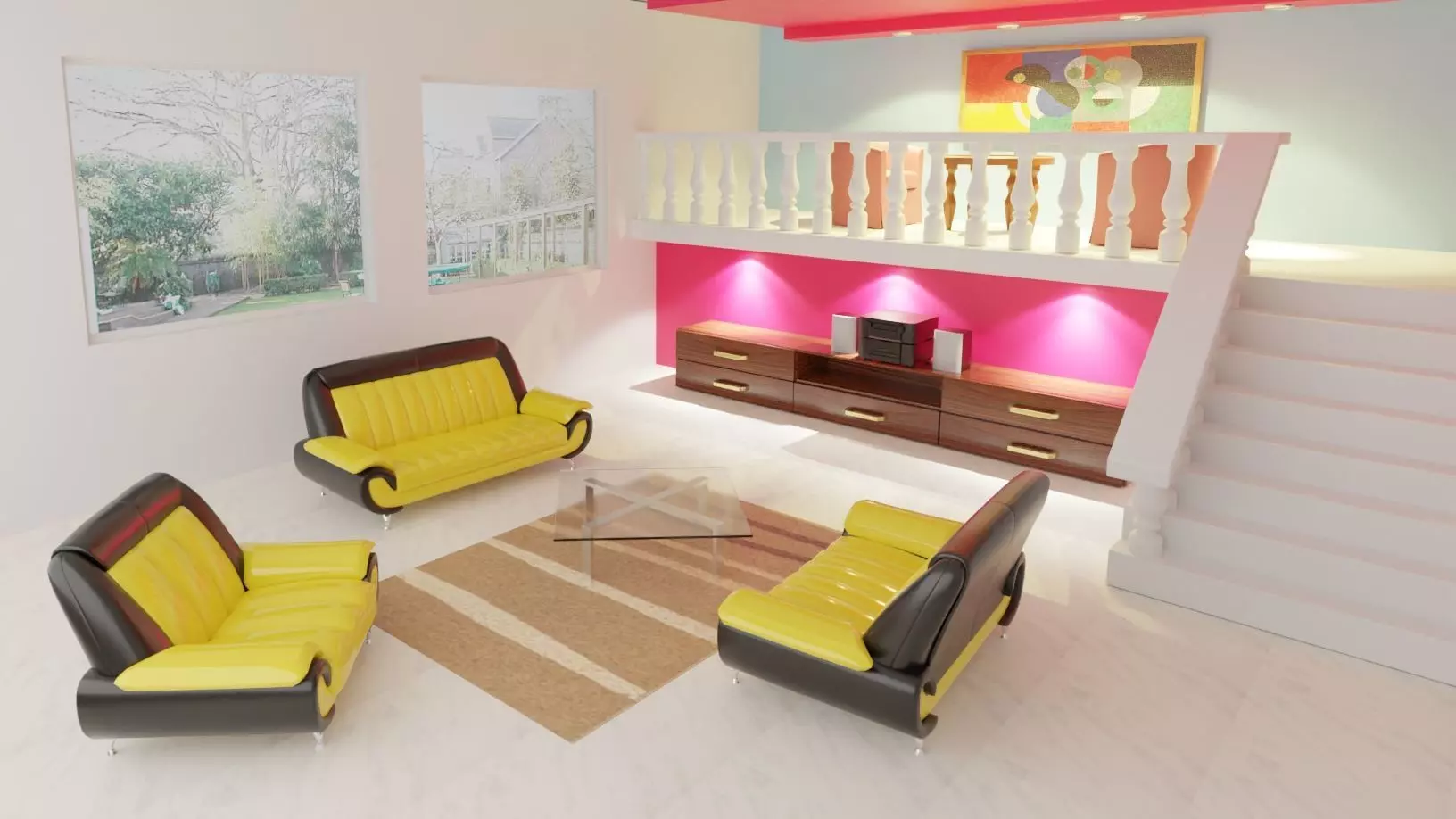 Interior and set Gama 3D model_0