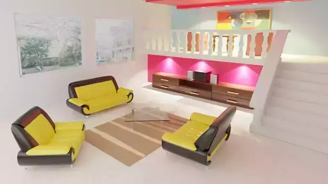 Interior and set Gama 3D model