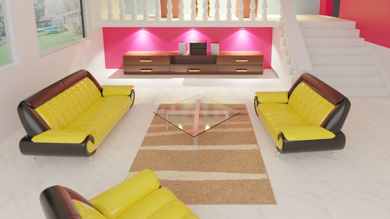 Interior and set Gama 3D model_4