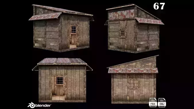 Medieval Houses 67- 4K Textures Game Ready