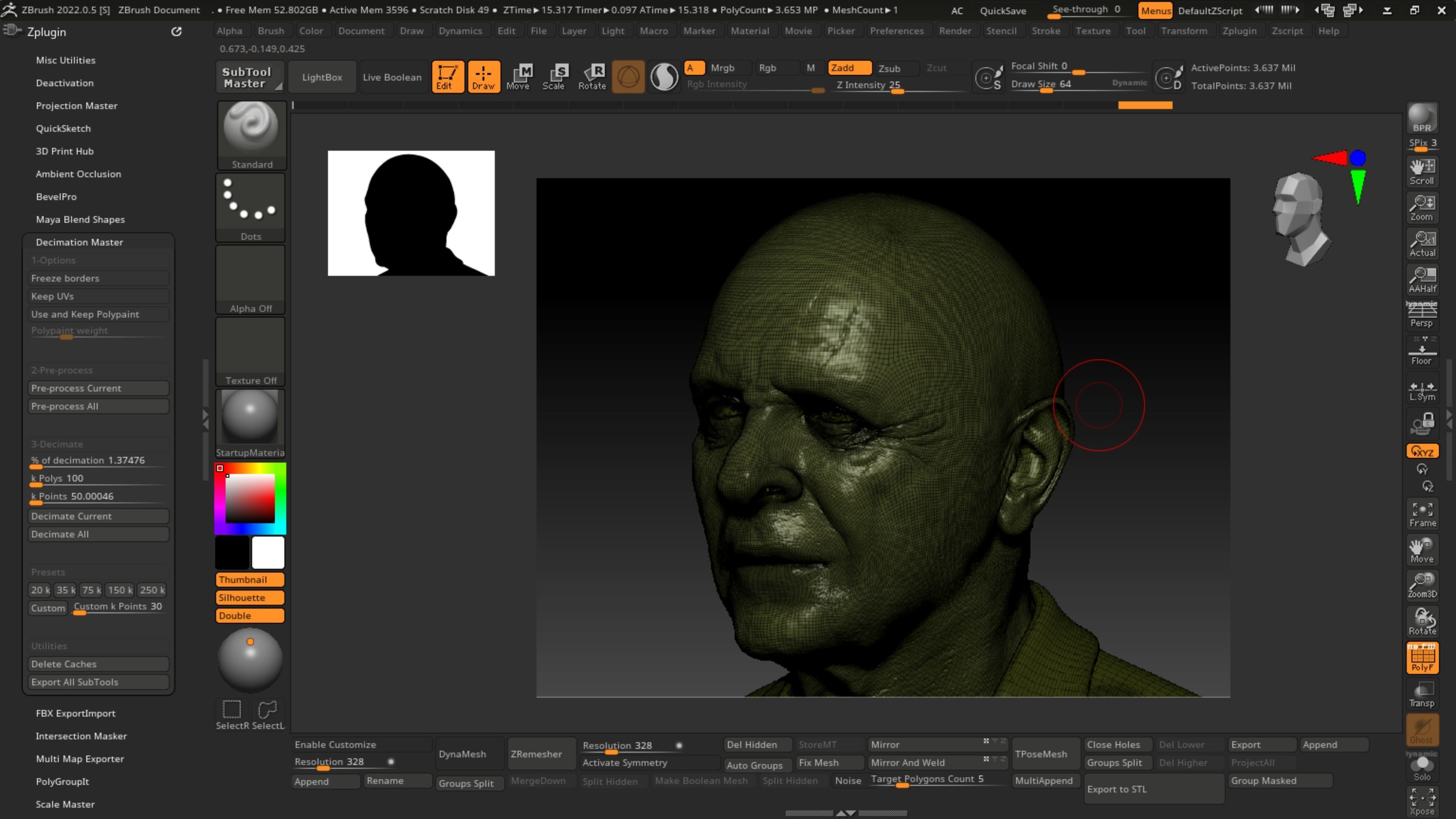 Anthony Hopkins for 3D print highly detailed 3D print model_12