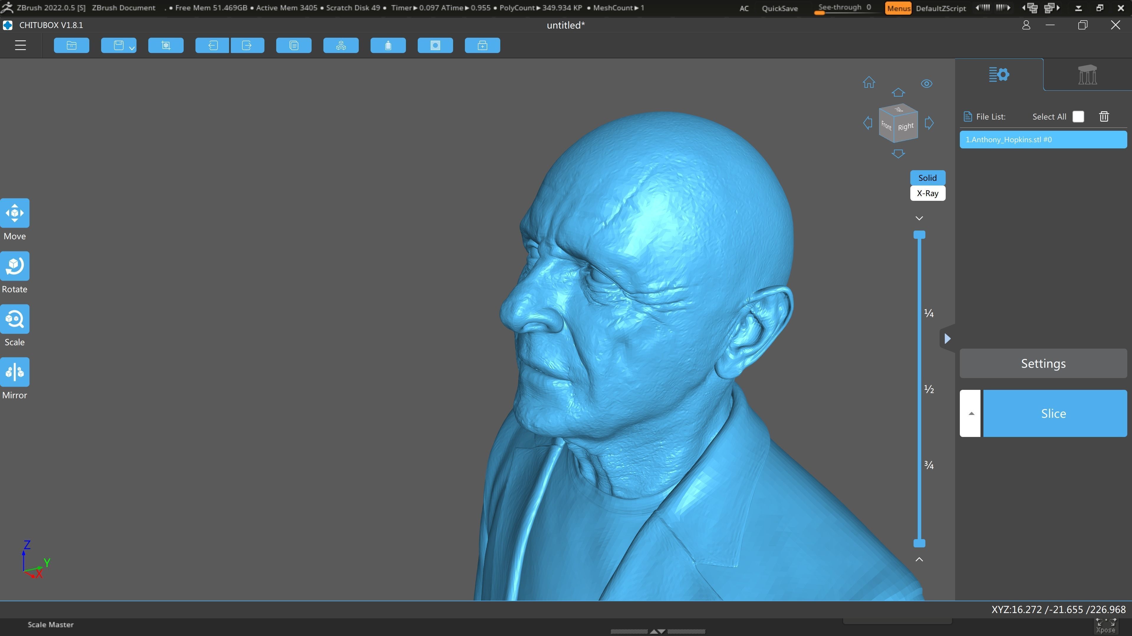 Anthony Hopkins for 3D print highly detailed 3D print model_7