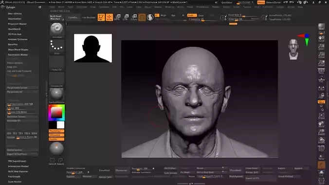 Anthony Hopkins for 3D print highly detailed 3D print model