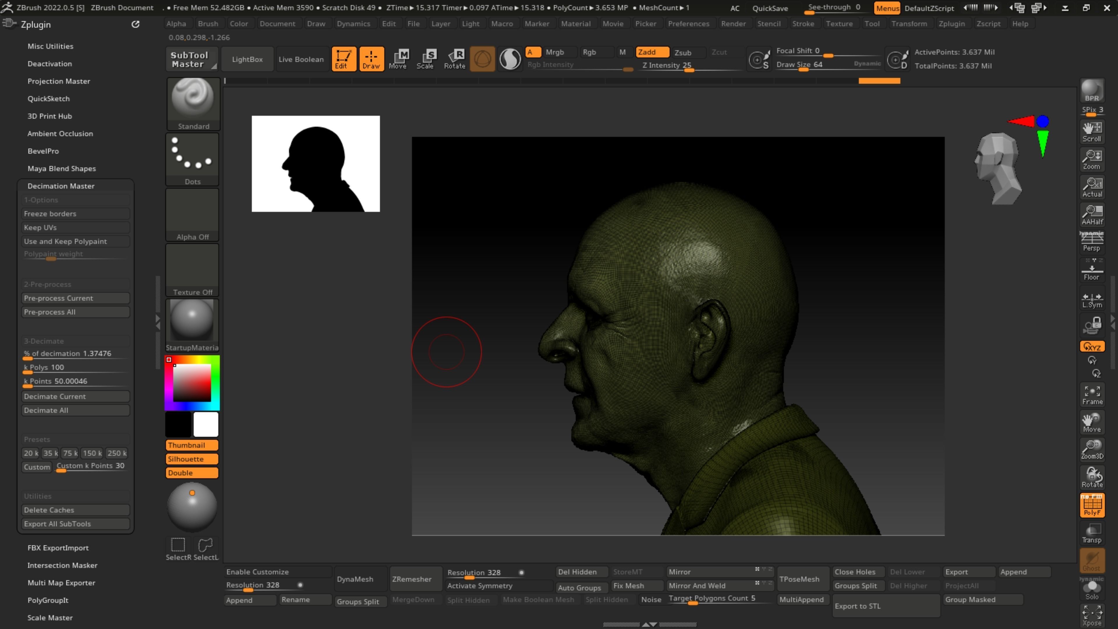 Anthony Hopkins for 3D print highly detailed 3D print model_11