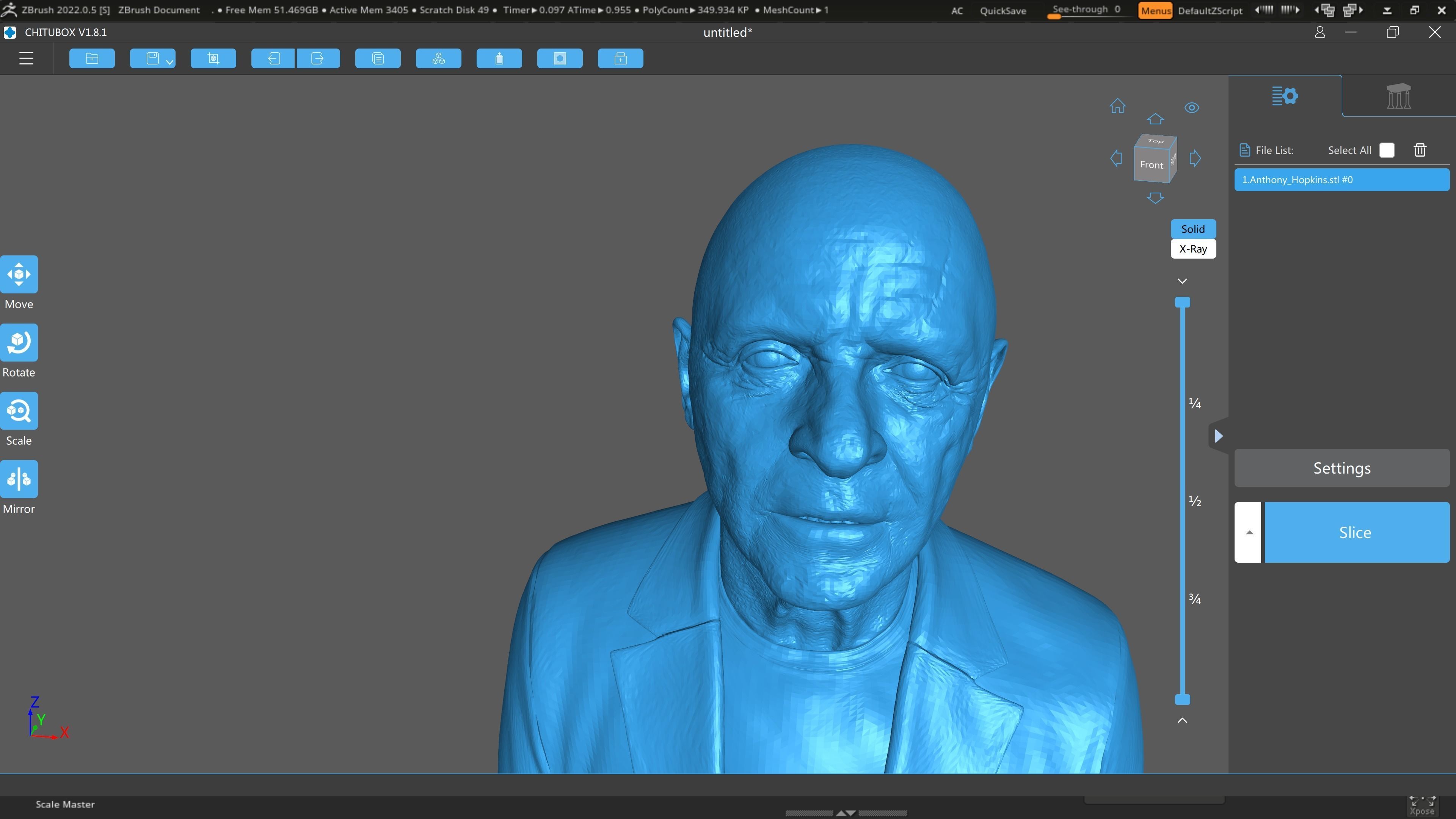 Anthony Hopkins for 3D print highly detailed 3D print model_6