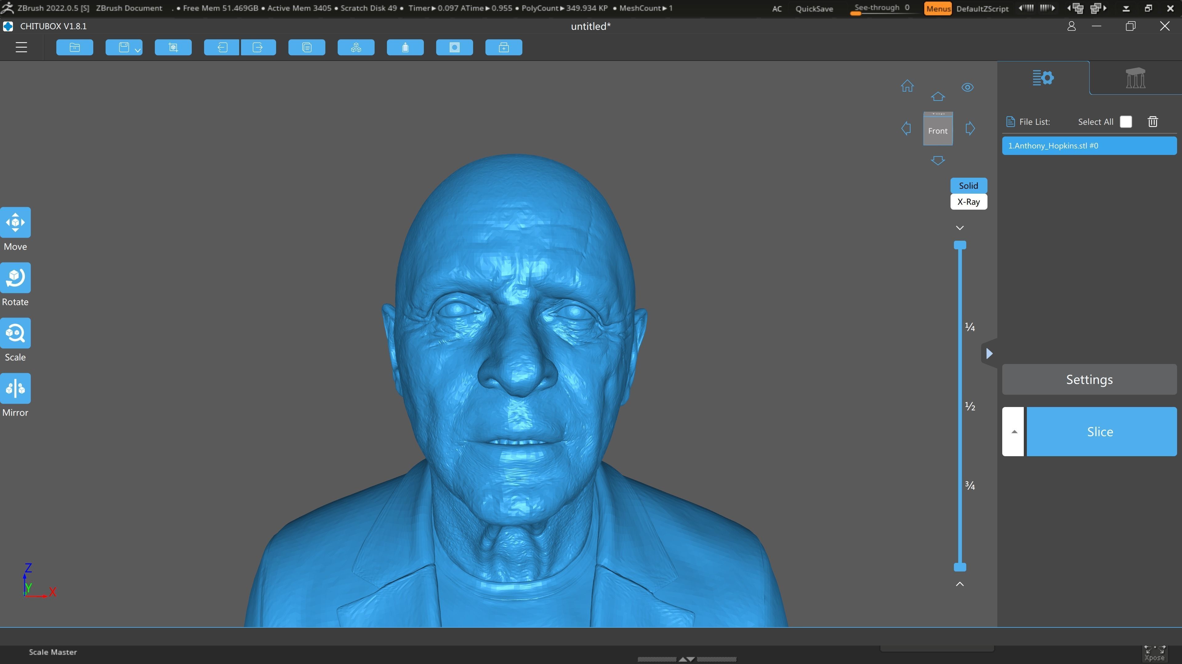 Anthony Hopkins for 3D print highly detailed 3D print model_5