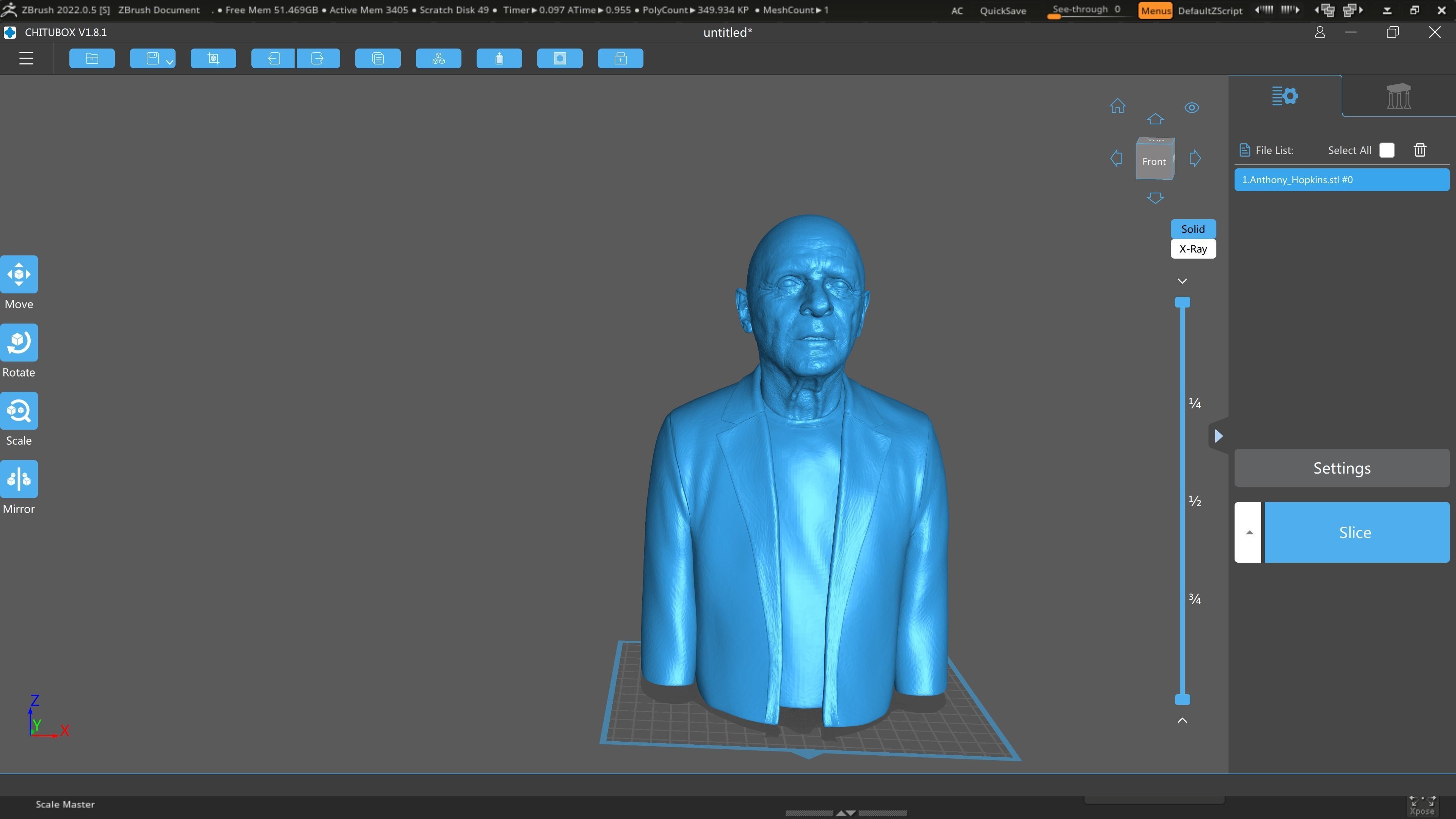 Anthony Hopkins for 3D print highly detailed 3D print model_8