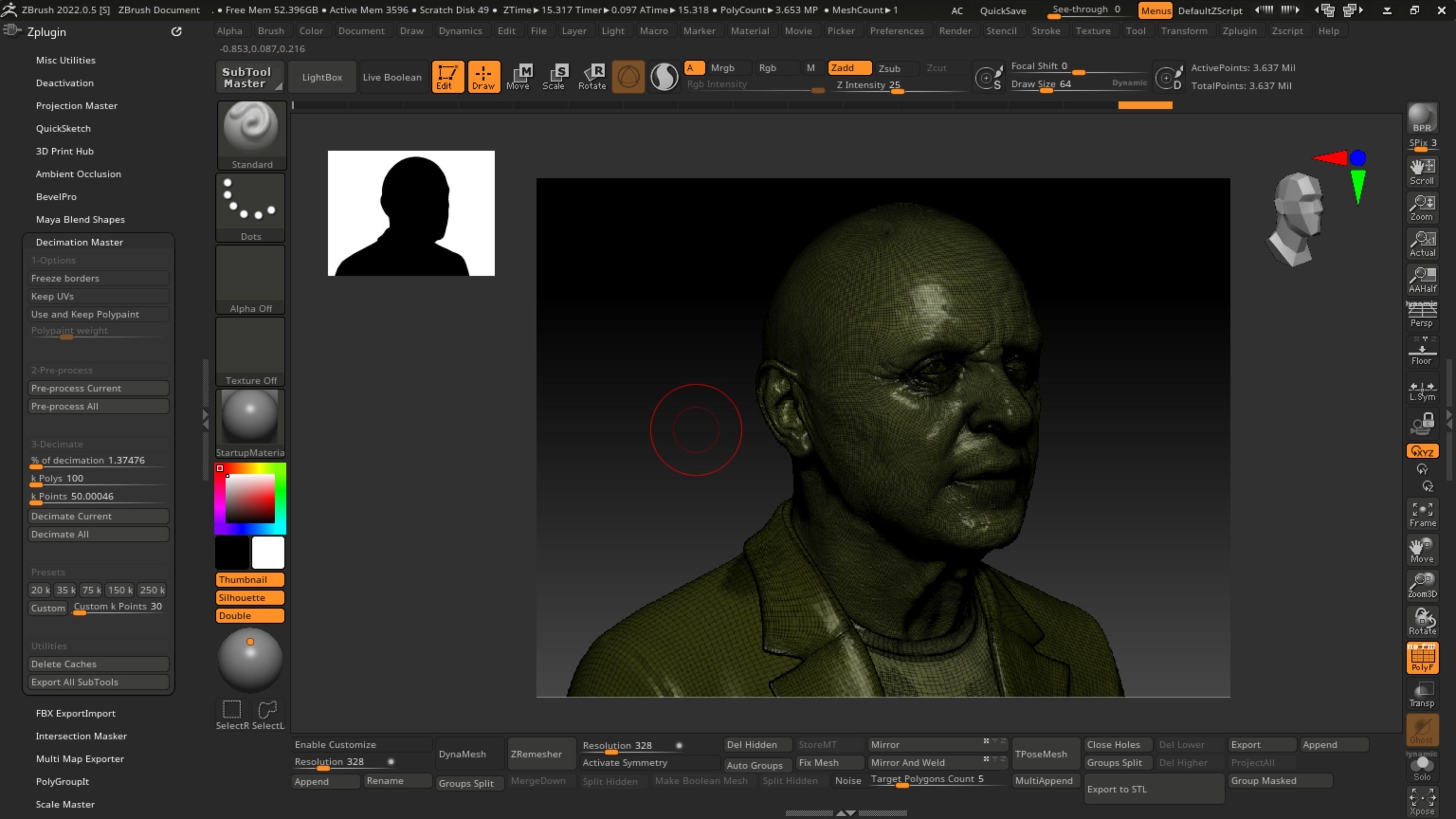 Anthony Hopkins for 3D print highly detailed 3D print model_10