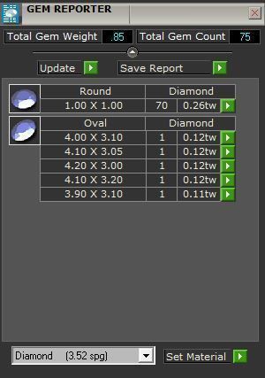 5 Red -stone oval diamond ring 3506 3D print model 3D print model_8