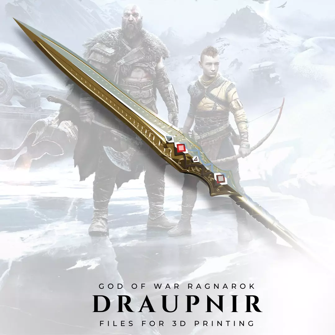 Draupnir Spear from God of War Ragnarok 3D print model_0