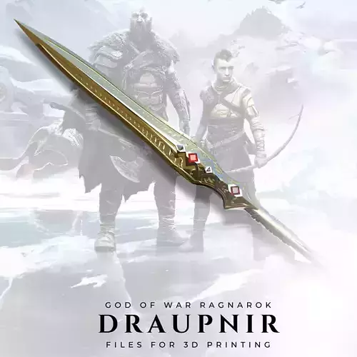 Draupnir Spear from God of War Ragnarok 3D print model