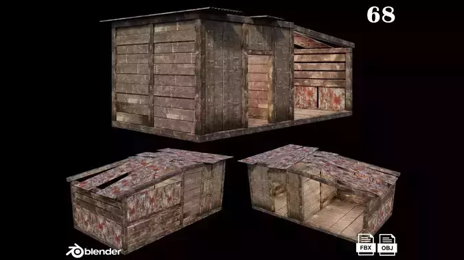 Medieval Houses 68- 4K Textures Game Ready