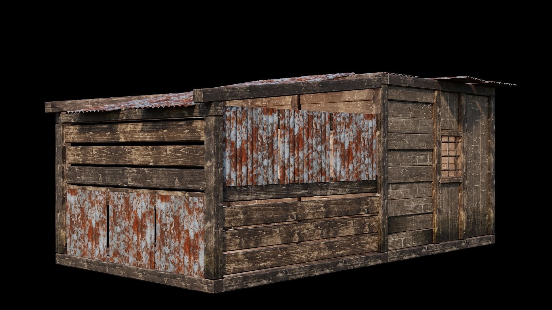 Medieval Houses 68- 4K Textures Game Ready Low-poly 3D model_7