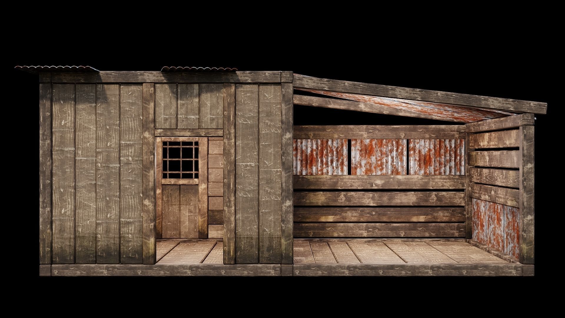 Medieval Houses 68- 4K Textures Game Ready Low-poly 3D model_8