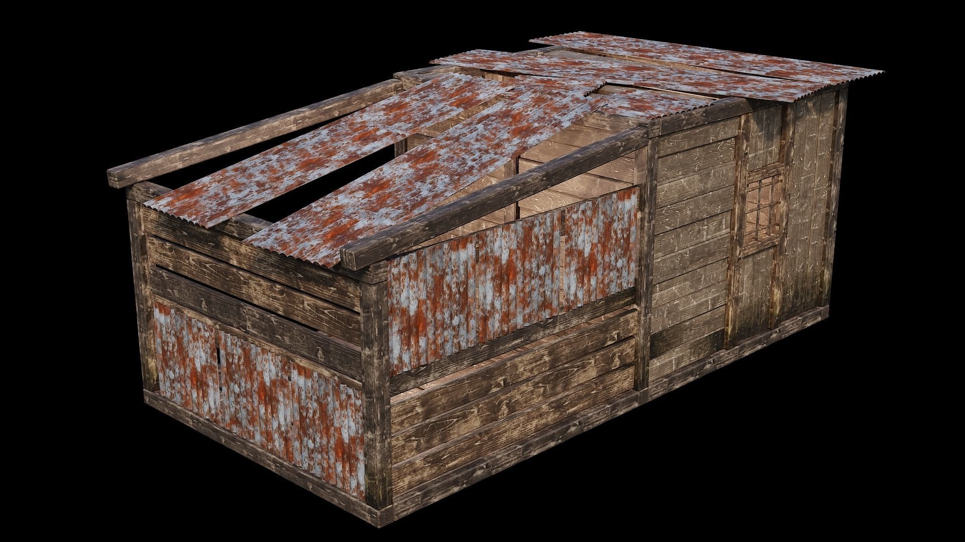 Medieval Houses 68- 4K Textures Game Ready Low-poly 3D model_12