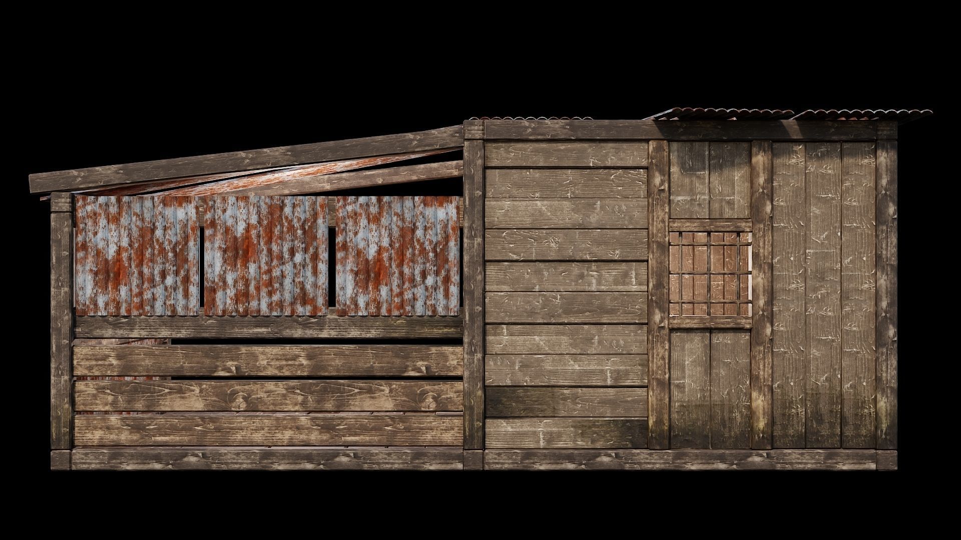 Medieval Houses 68- 4K Textures Game Ready Low-poly 3D model_10