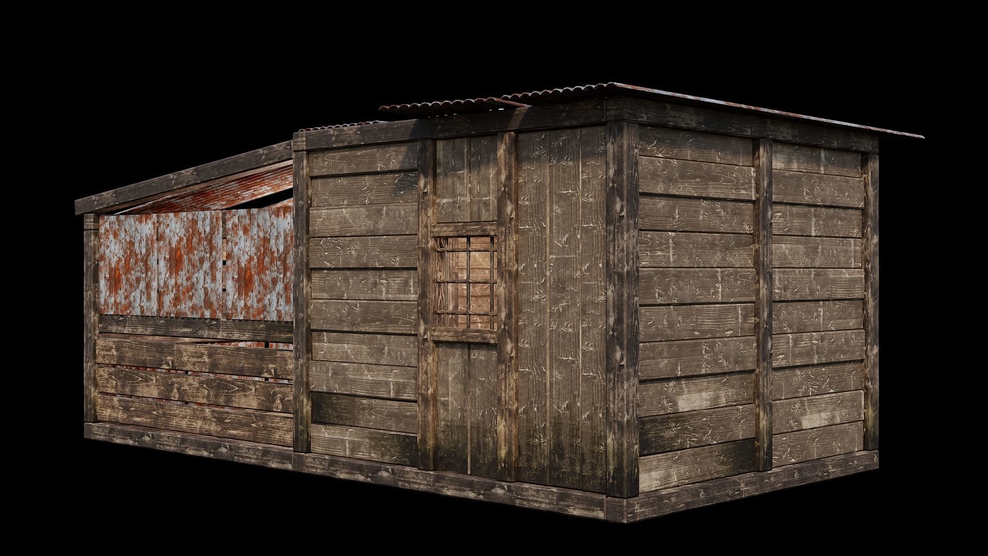 Medieval Houses 68- 4K Textures Game Ready Low-poly 3D model_6