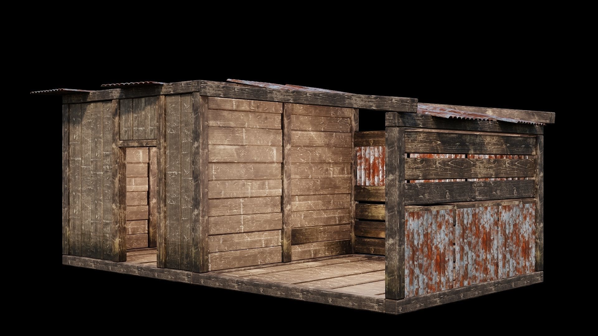 Medieval Houses 68- 4K Textures Game Ready Low-poly 3D model_3