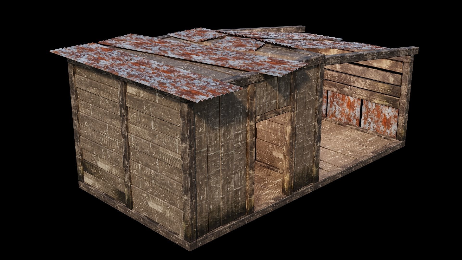 Medieval Houses 68- 4K Textures Game Ready Low-poly 3D model_5