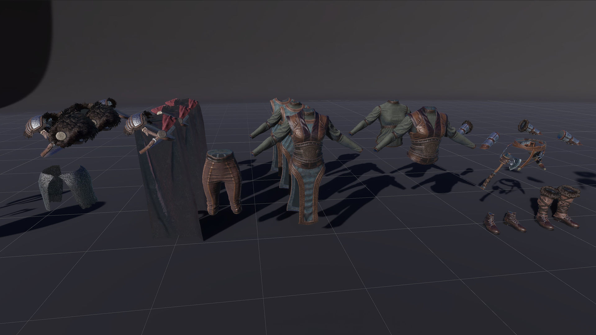 Viking Girl Low-poly 3D model_32