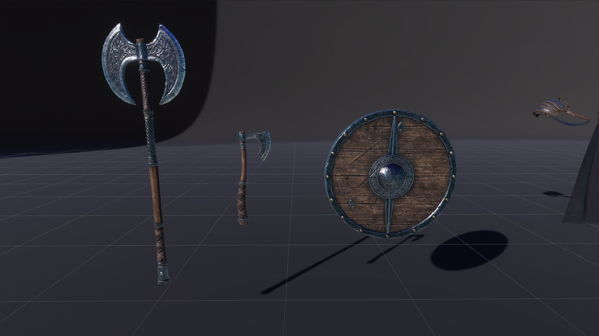 Viking Girl Low-poly 3D model_30