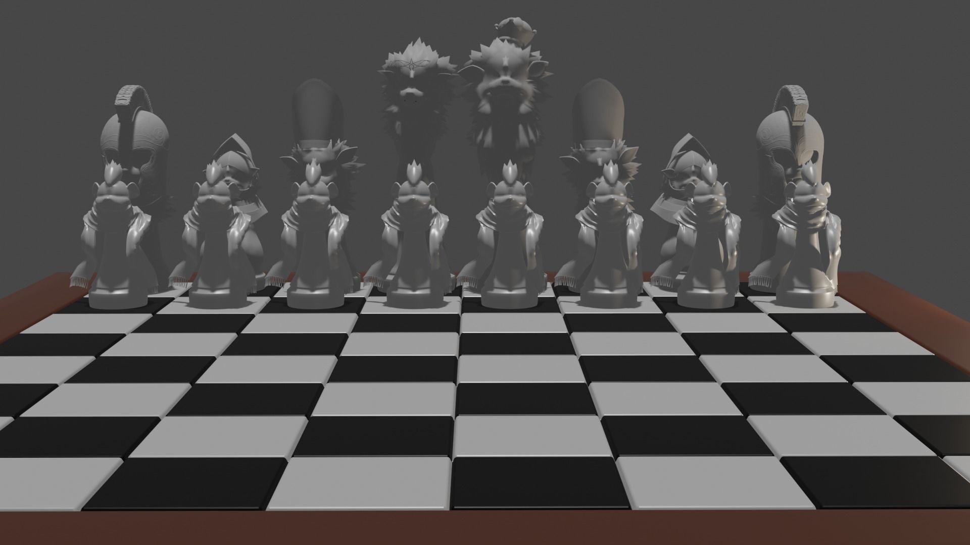 Arcanine Chess Set 3D print model_7