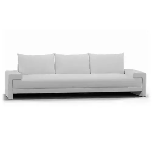 Camden 101 Inch White Performance Fabric Sofa