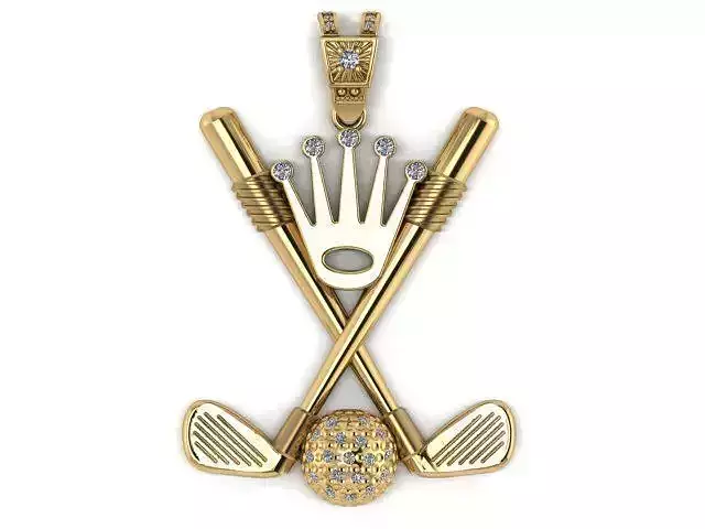 Golf Clubs pendant