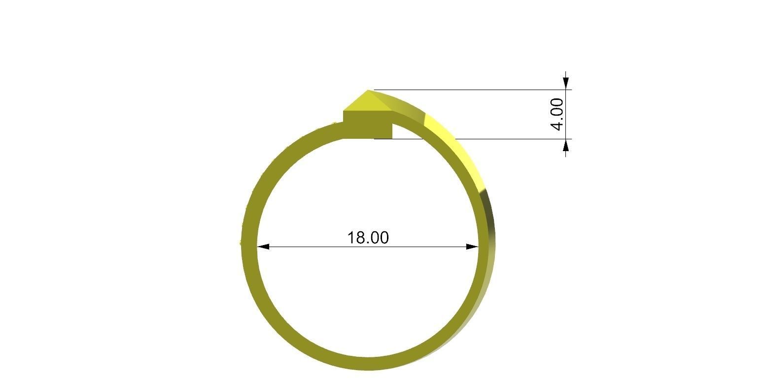 Tiffany T Ring 3D print model_11